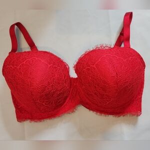 Victoria's Secret Vibrant Red Lace Bra